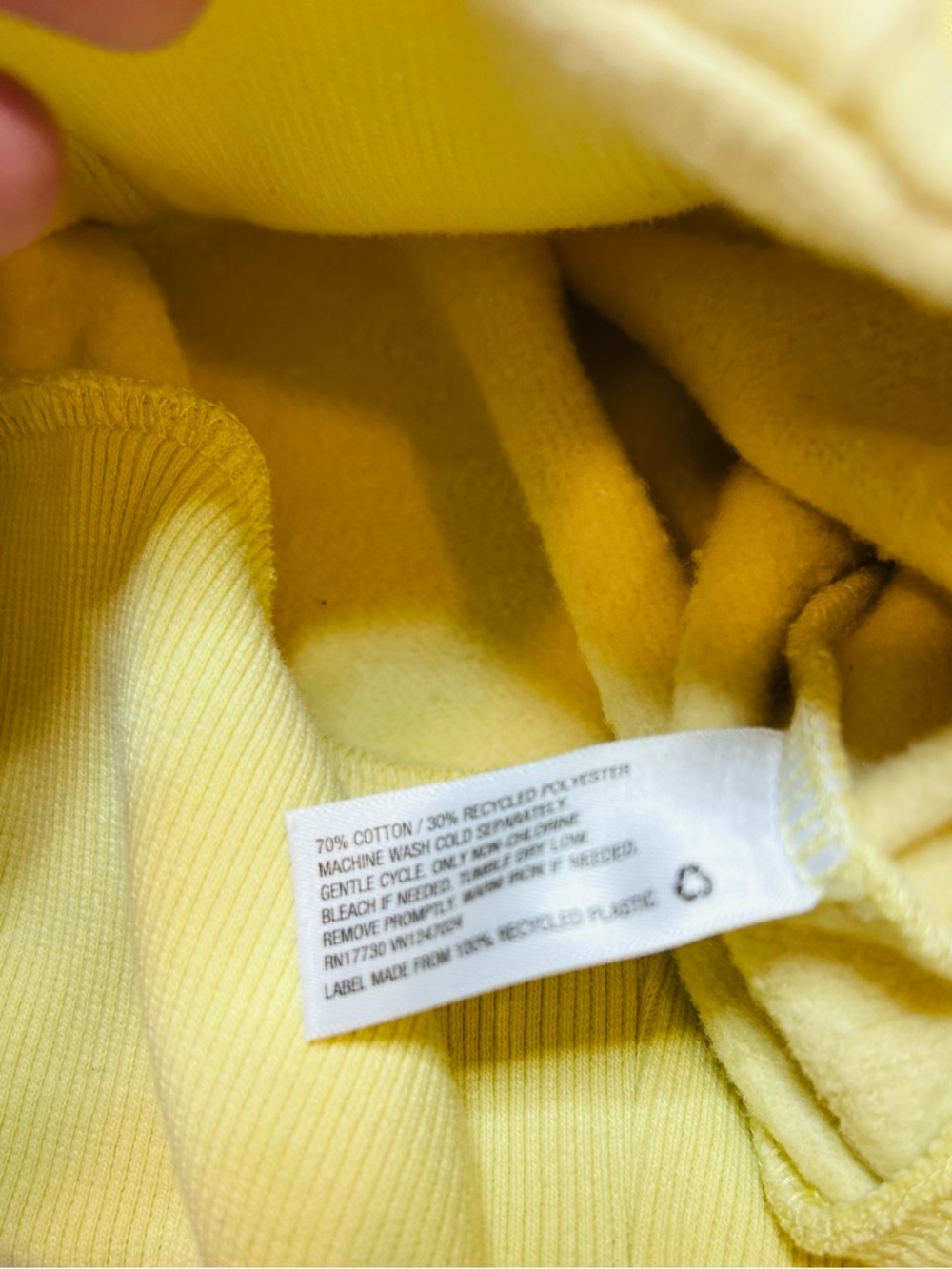 Future Collective Gabriella Karefa-Johnson Yellow Cropped Sweatshirt Size S - Picture 4 of 4